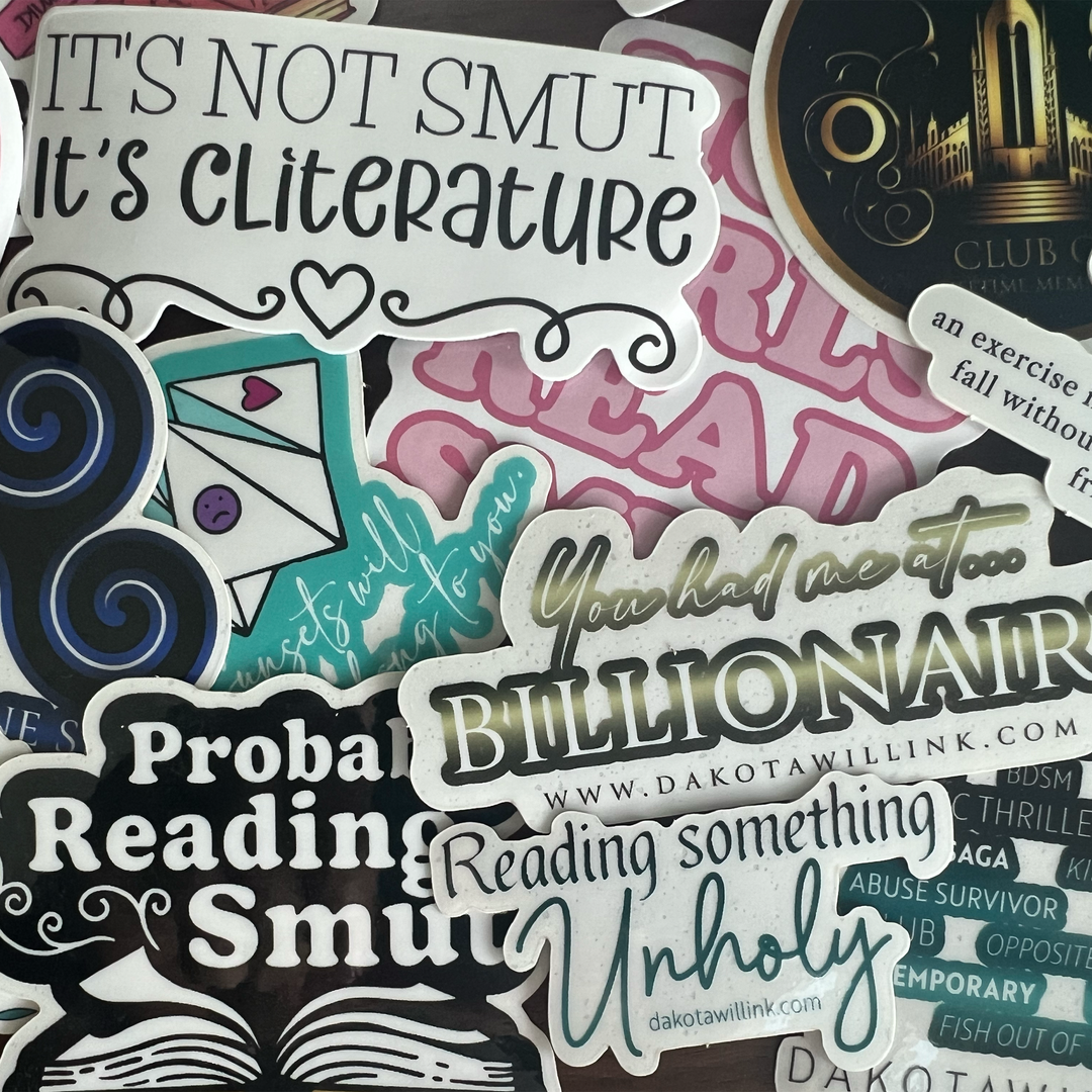 Romance Reader 10-Sticker Pack