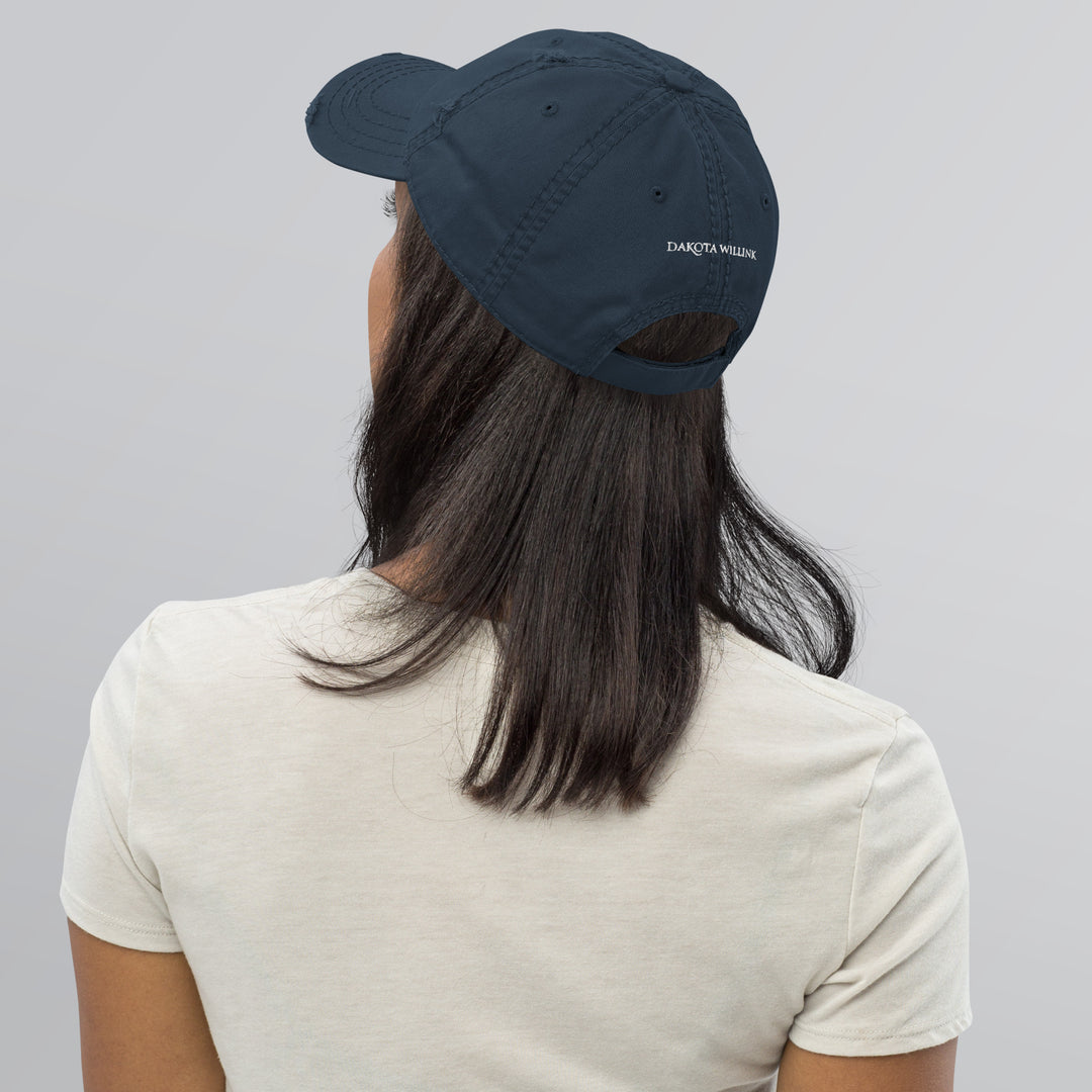 No Regrets Distressed Hat