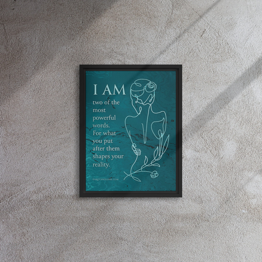 I Am Framed Canvas