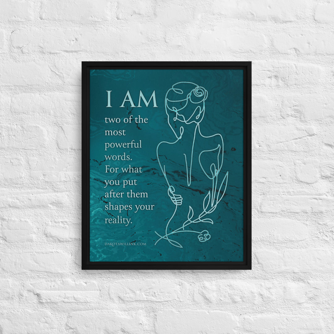 I Am Framed Canvas