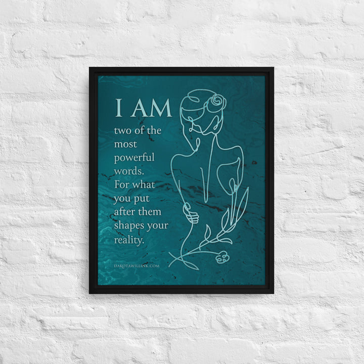 I Am Framed Canvas