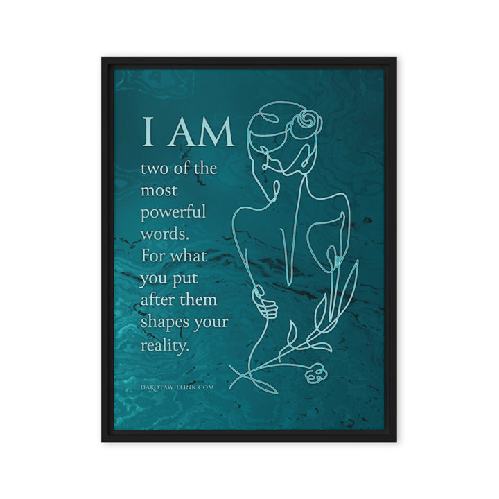 I Am Framed Canvas