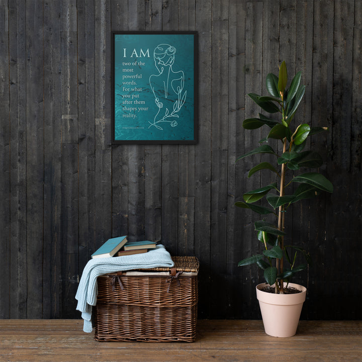 I Am Framed Canvas