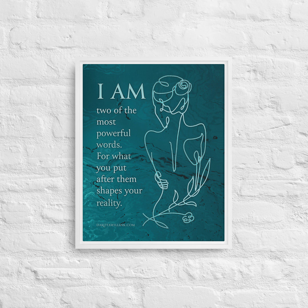 I Am Framed Canvas