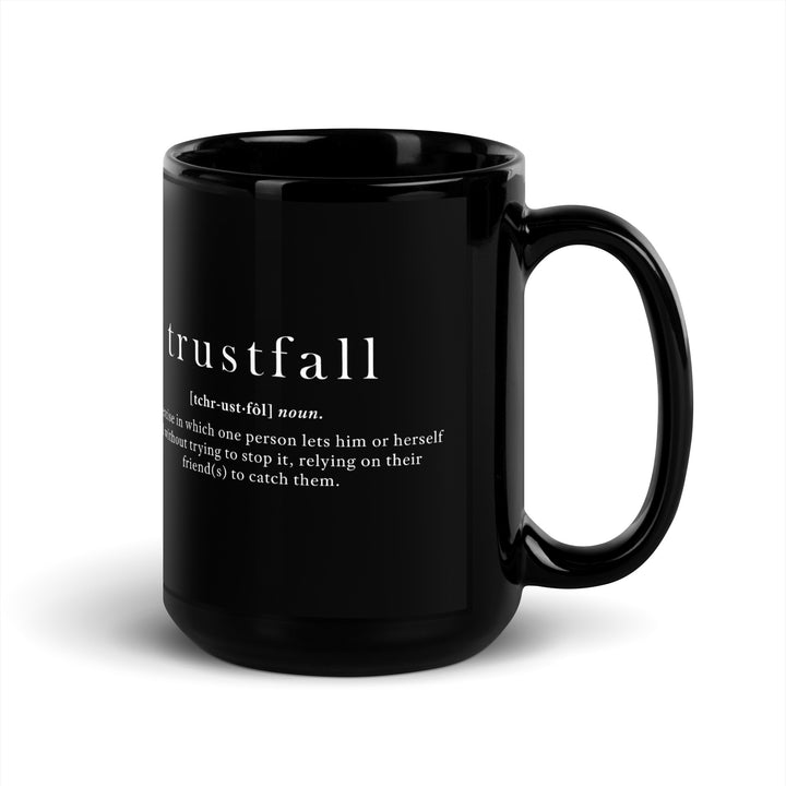 Trustfall Black Mug