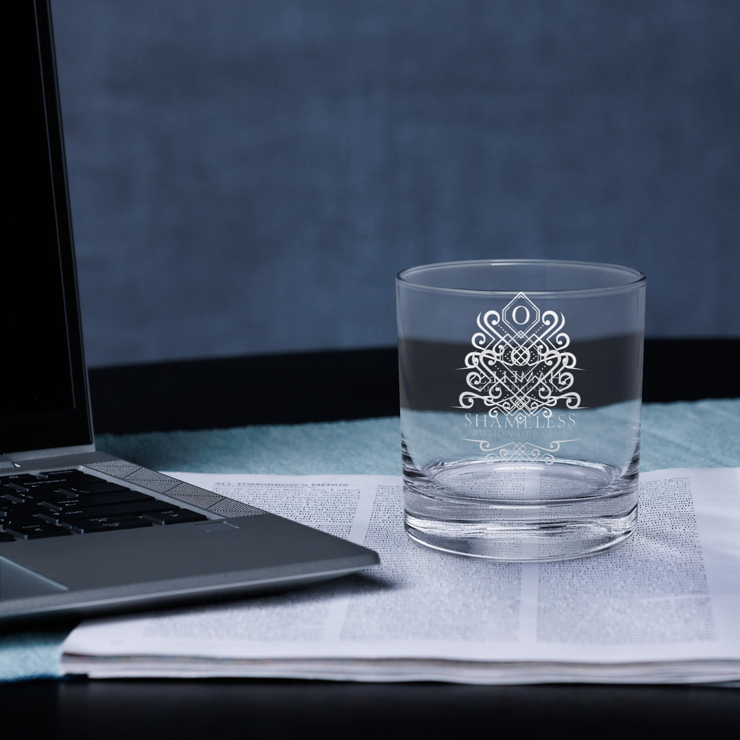 Shameless Billionaire Club Rocks Glass